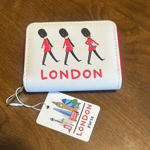 London Guard Wallet with Red Accents